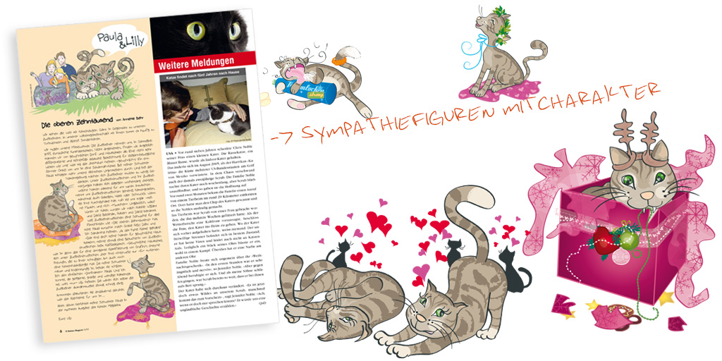 Schweizer Katzenmagazin - Katzenillustrationen